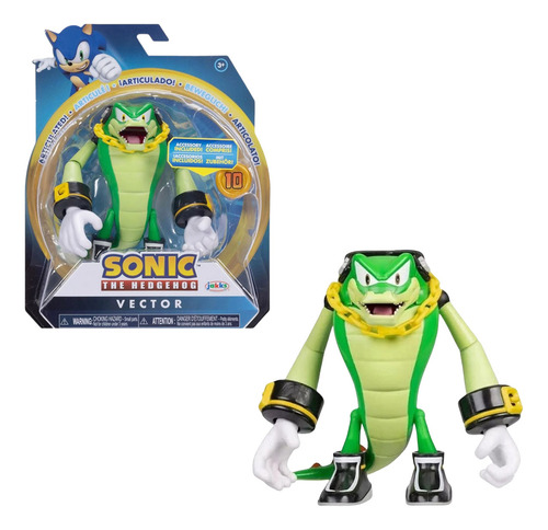 Figura Jakks Sonic The Hedgehog Vector Com Super Ring