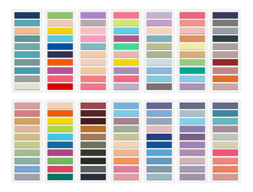 Pestañas De Libros De 140 Colores Para Anotar, Pestañas Adhe