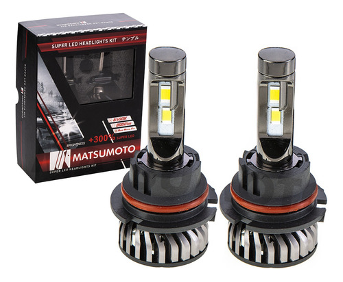 Set Ampolletas 9004 Turbo Led Chip Csp 6000k 