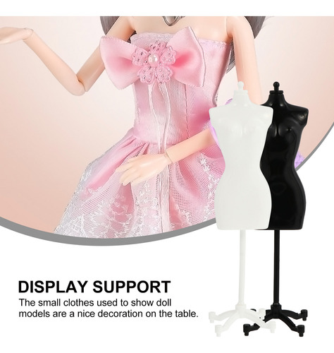 Imagem 2 de 8 de 4pcs Manequim Modelo Boneca Roupas Rack De Exibição Para Cri