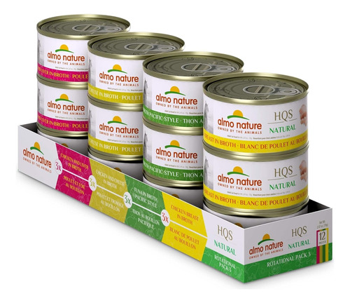 Almo Nature Hqs Natural Pack 3 Â 12 2 47 Oz Alimento Enlatad