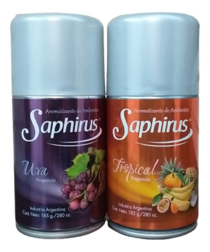 Aromatizante De Ambientes Saphirus (pack X 2)