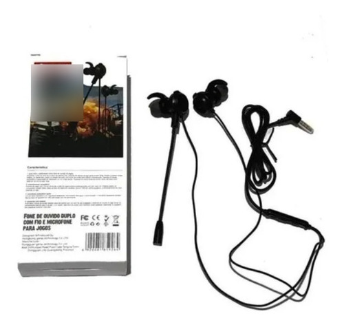 Fone De Ouvido Com Fio Para Ps4 Discord Pc Celular Microfone