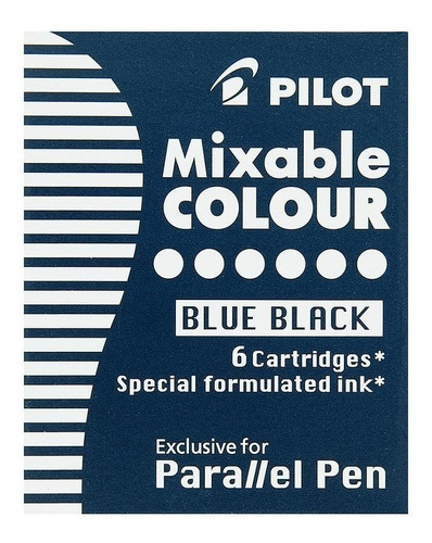 Cartridges Pluma Caligrafia Pilot Parallel Color Azul-negro