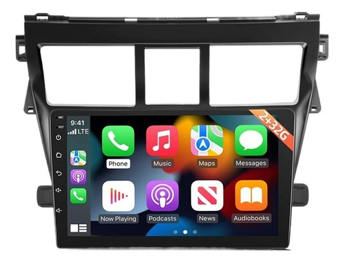 Autoestéreo 2+32g Carplay Para Toyota Vios 2009-2014 Hifi