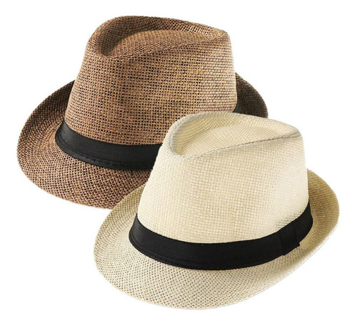 Sombrero De Paja De Panamá Para Sol, Vestido De Jazz, Sombre