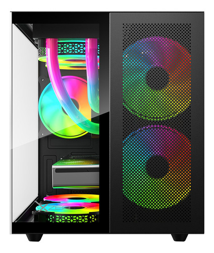 Gabinete Gaming Xzeal Xzgamc1b Negro Mid Tower Argb Negro