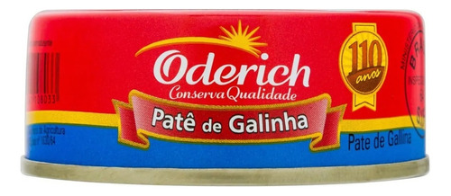 Patê de Galinha Oderich Lata 100g