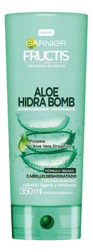  Acondicionador Aloe Hidra Bomb 350ml Fructis Cabello Ligero Y Brillante