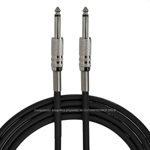 Imagen 8 de 8 de Cable Audio De Guitarra Bajo Instrumentos Plug Plug Metal 6m