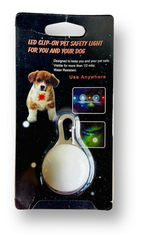 Aplique Collar Perro Luz Led Accesorio Luminoso Mascota Pila