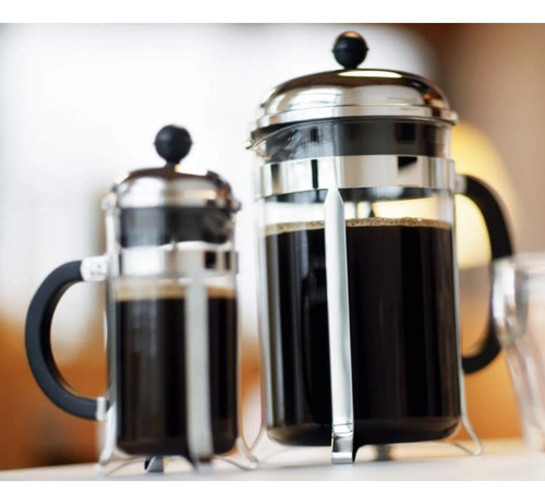 Cafetera Prensa Francesa 800ml, Vidrio Y Acero Inoxidable