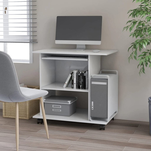 Escritorio Para Computadora Blanco Bandeja De Escritorio