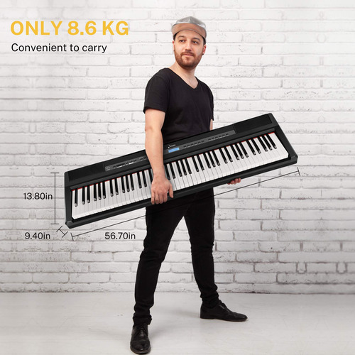 Donner Dep-20 Piano Digital Para Principiantes, 88 Teclas,