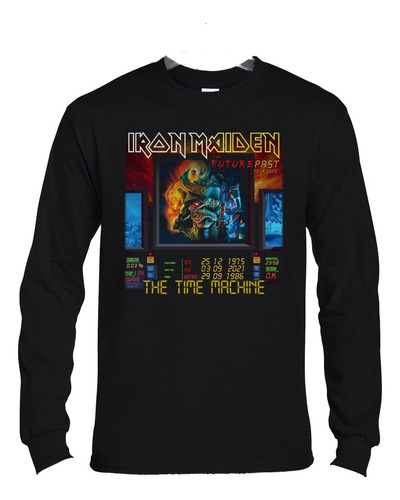 Polera Ml Iron Maiden Chile The Time Ma 23 Metal Abominatron