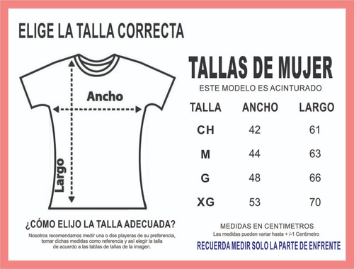 Playera Para Mujer De Algodón Manga Corta