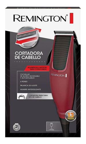 Cortadora de pelo Remington Cortador de cabello HC1095 roja 220V