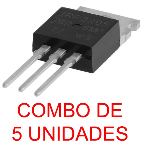 Imagen 2 de 6 de 5 Unidades Irf3205 Mosfet Canal N 110a Para Industria Taller
