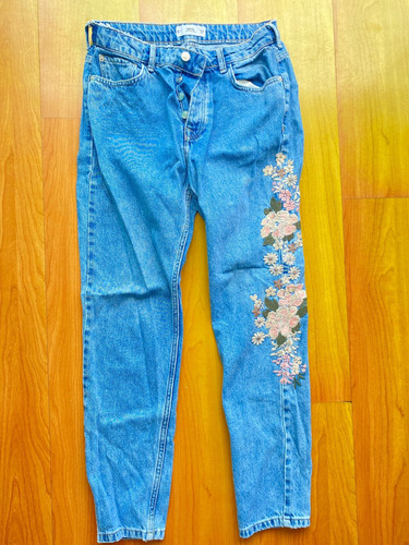 Jean Slim Mng Con Aplicaciones Talla Eur 40