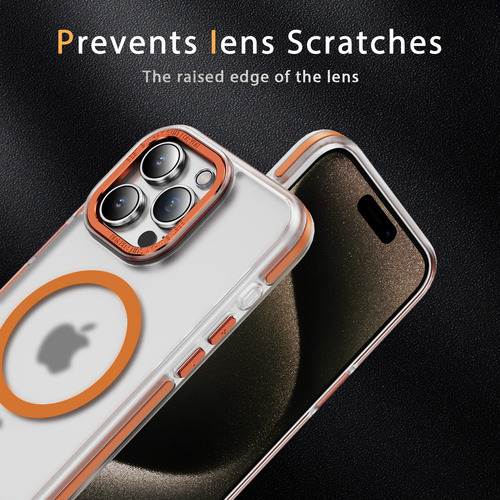 Funda De Teléfono Transparente Magnética De Lujo Para iPhone A Prueba De Golpes