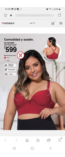 Soutien Plus Size Ursula Tipo Top Romance