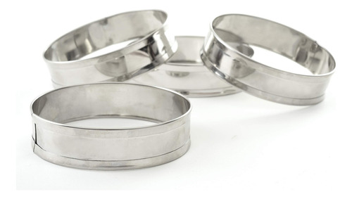 Anillos De Muffin Ingleses De Acero Inoxidable Juego De 4 Pl