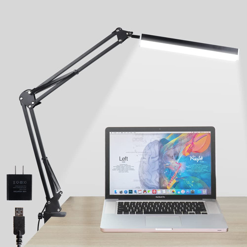 Lampara Escritorio Led Brazo Oscilante Ajustable Plegable 3