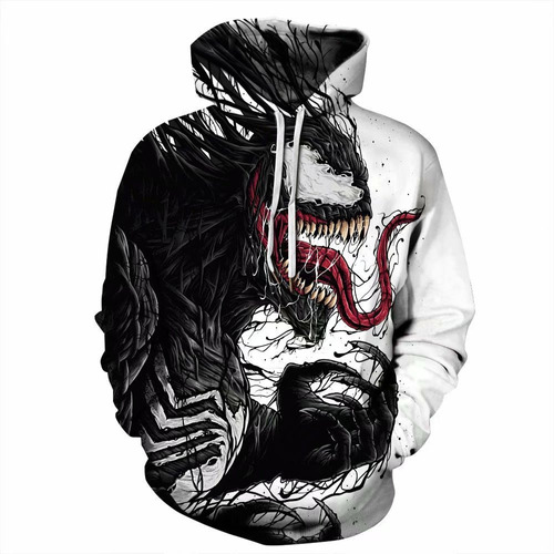 Sudadera Con Capucha Venom Marvel Superheroes Anime