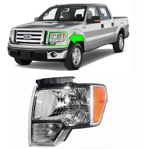 Optico Izquierdo Ford F150 2009/2015 Halogeno