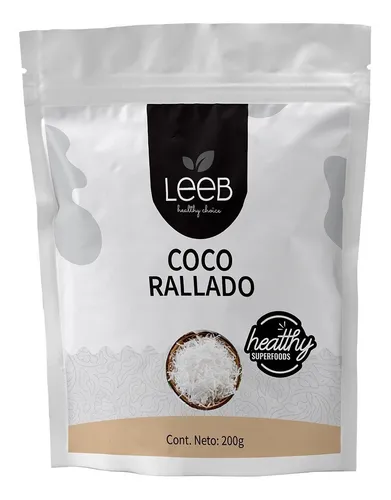 comprar Leeb Coco Rallado Puro Sin Azúcar Bolsa Con 200 Gr