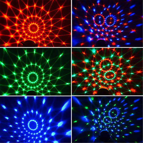 A Luz De Fiesta De Bola Giratoria Bluetooth Led Rgb Colorida