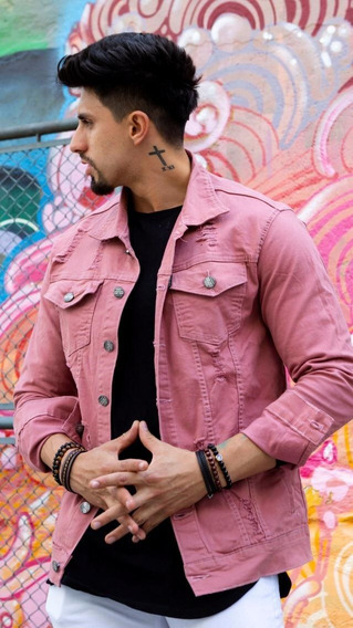 jaqueta masculina rosa