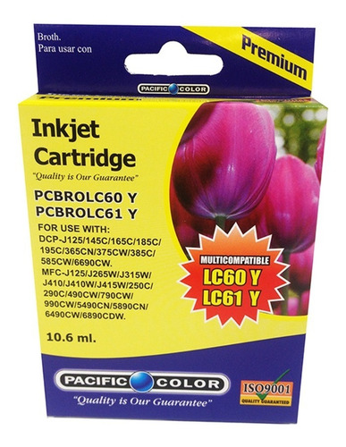 Tinta Compatible Brother Lc60 Lc61 Yellow  / 01-pcbrl60/61y
