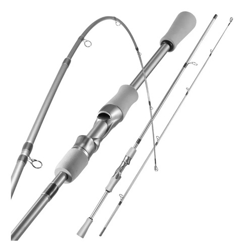 Vara Para Molinete Sougayilang de Carbono 1,8m Sensível 6-12lb Cor Prateado