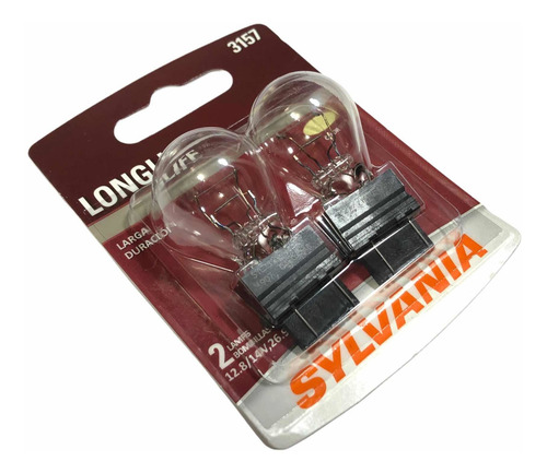 Set 2x Focos Osram Sylvania 3157 P27/7w Halógeno 3057 4157