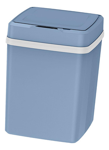 Papelera Automática De 12 Litros, Cesta De Basura Azul