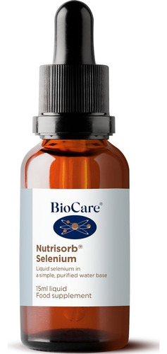 Selenio Liquido 15 Ml Nutrisorb Antioxidante Tiroide Biocare Sabor Sin Sabor