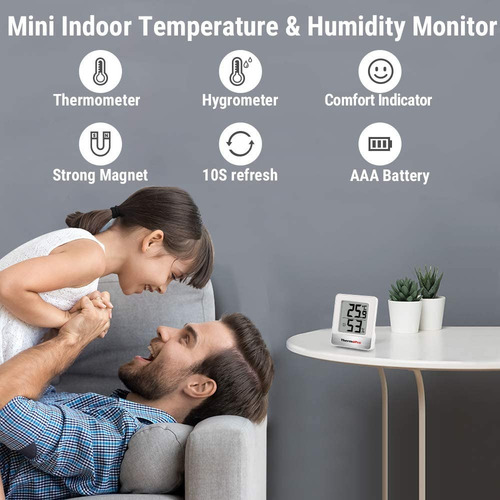 Termómetro Higrómetro Digital Thermopro Tp-49 Cultivo Indoor