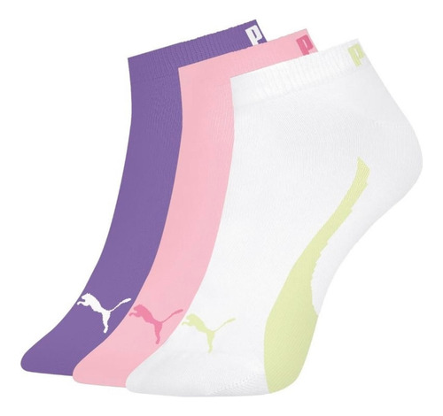 Kit 3 Pares Meia Sapatilha Feminina Puma 4725