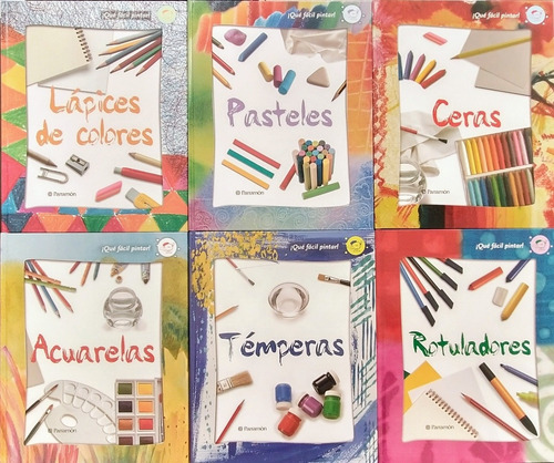 Libros ¡ Qué Fácil Pintar ! - Acuarelas Témperas Rotuladores