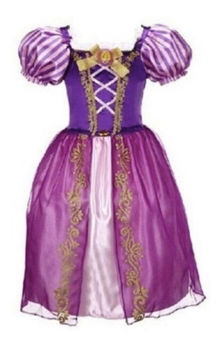 Vestido Rapunzel Enrredados Para Niña