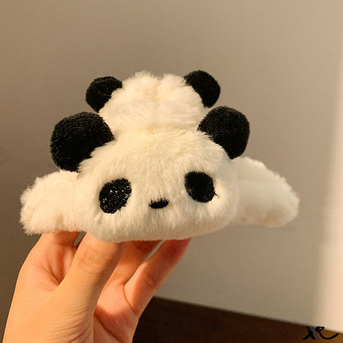 Pinzas Para El Pelo De Peluche Con Forma De Gato Con Forma D