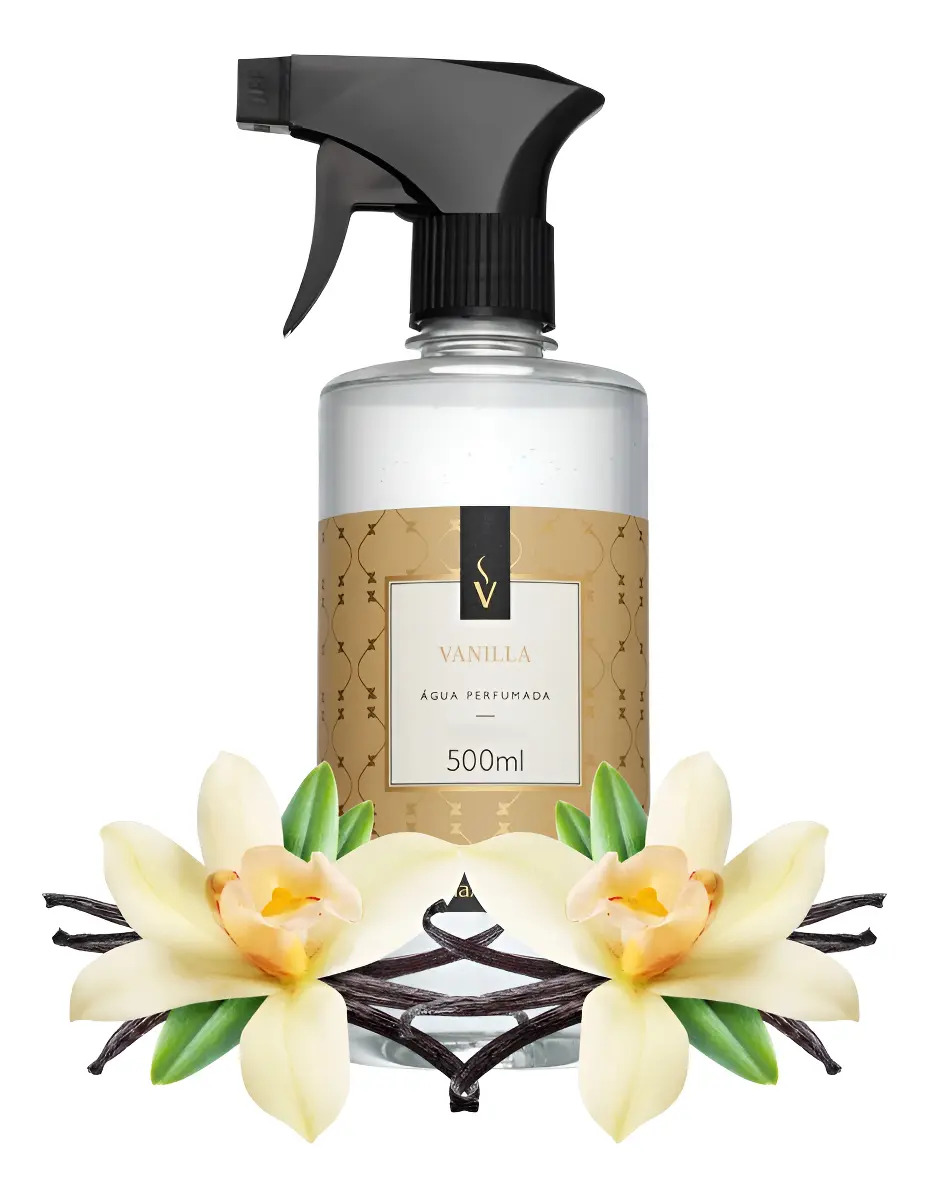 Agua Perfumada Vanilla Aromatizador Lençol Roupa Cama Tecido 500ml