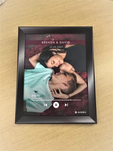 Comprar marco personalizado con canción de Spotify y foto