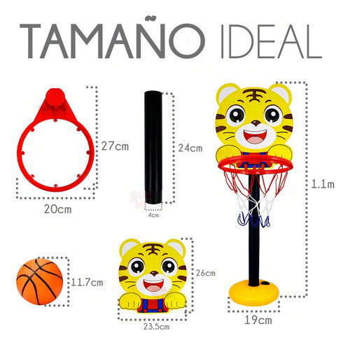 Canasta De Basketball Ajustable Para Niño Juego Infantil,basketball,canasta Basketball
