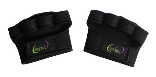 Luva Palmex Preto De Neoprene - Musculação - Academia.