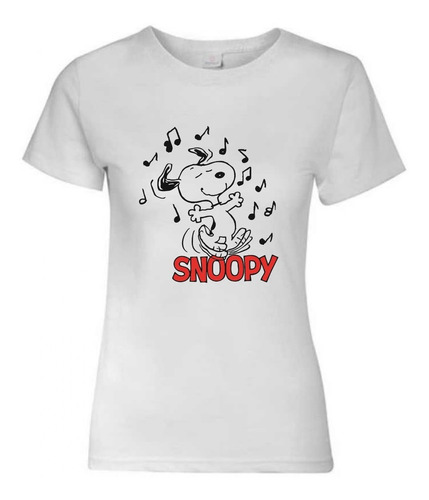 Polera Mujer  - Snoopy - Diseño 02