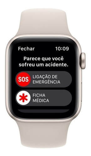 Imagen 6 de 9 de Apple Watch SE GPS - Caja de aluminio blanco estelar 40 mm - Correa deportiva blanco estelar - Patrón