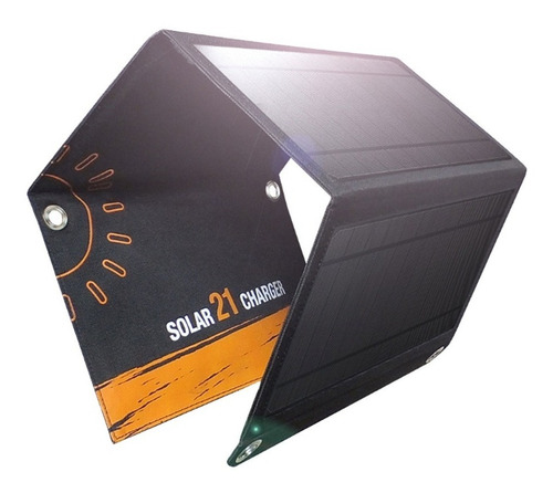 Cargador Solar - Panel Solar 21w Plegable 2 Puertos Usb