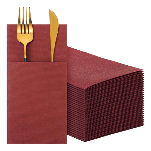 Servilletas De Papel Desechables Con Bolsillo Para Cubiertos
